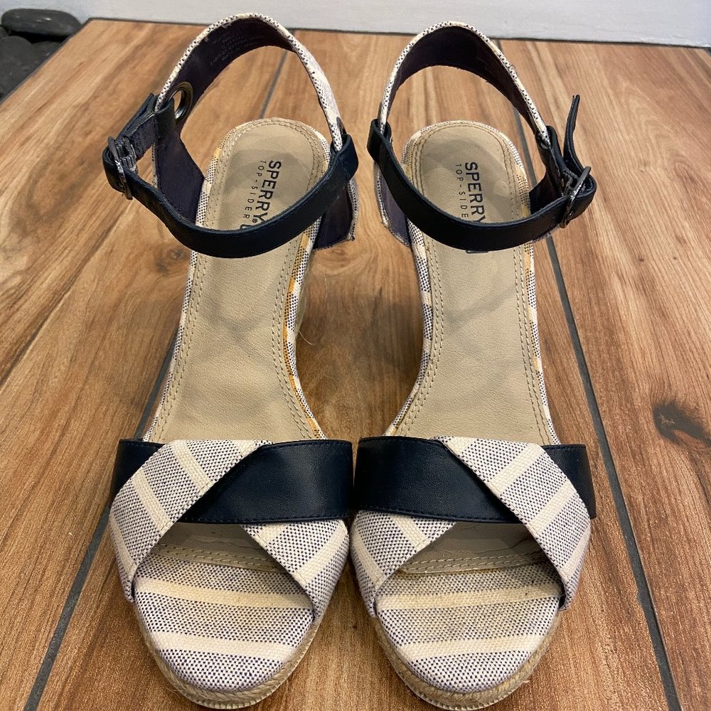 Sperry Nautical Espadrilles 6.5